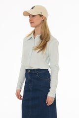 Blue Terry Polo Shirt