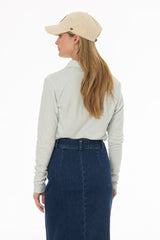 Blue Terry Polo Shirt