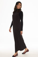 Black Micro Floral Printed Jumper