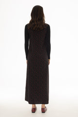 Black Micro Floral Printed Jumper