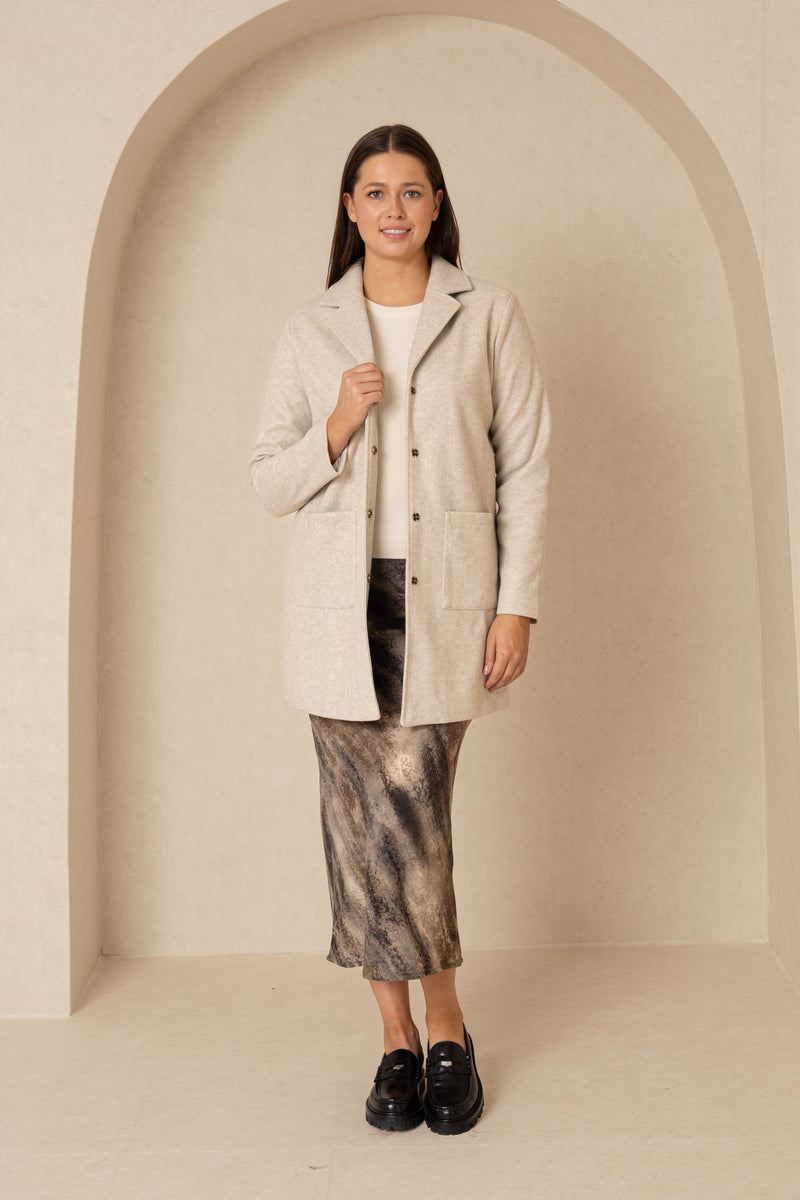 Sand Wool Coat