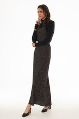 Black And Brown Dot Printed Slip Jumper