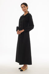 Black Peter Pan Collar Shirt Dress
