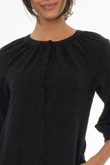 Black Embroidered Maxi Dress