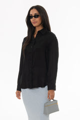 Black Slip Blouse