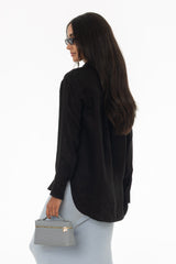 Black Slip Blouse