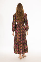Floral Printed Floral Maxi Dress