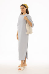 Light Blue Terry Maxi Dress