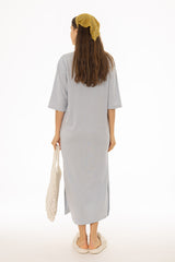 Light Blue Terry Maxi Dress