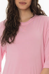 Pink Terry Maxi Dress