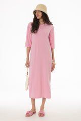 Pink Terry Maxi Dress