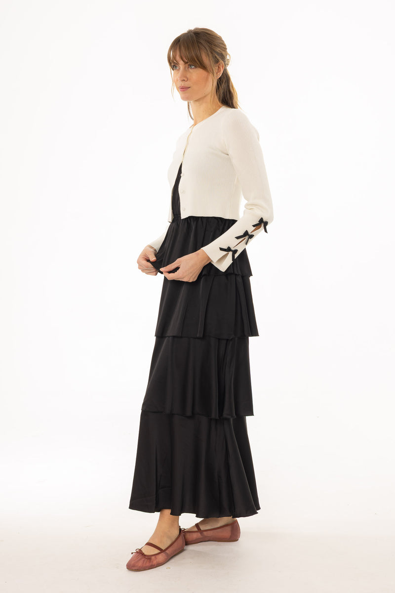 Black Layered Ruffle Jumper BLANK Black Layered Ruffle Jumper BLANK