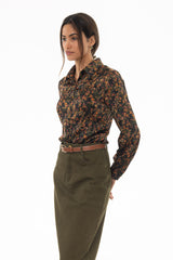 Botanical Bloom Printed Blouse