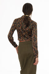 Botanical Bloom Printed Blouse