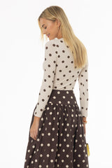 Cream Polka Dot T-Shirt