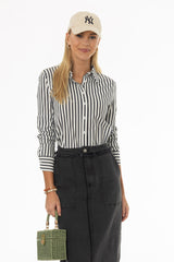 Navy Polo Button Up Shirt