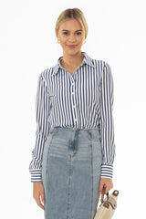 Blue Polo Button Up Shirt