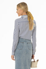 Blue Polo Button Up Shirt