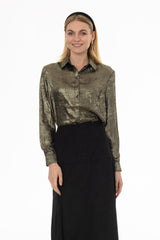 Gold Metallic Blouse