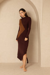 Brown Trapeze Dress