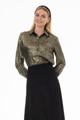 Gold Metallic Blouse