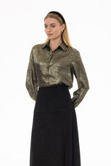 Gold Metallic Blouse