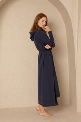 Navy Maxi Sweatshirt Dress