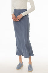 Blue Slip Skirt
