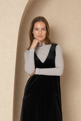Brown Maxi Sweatshirt Dress