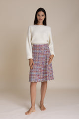 Colored Tweed Skirt