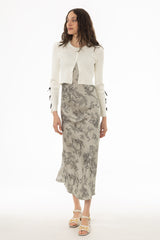 Grey Toile Printed Slip Dress