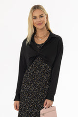 Black Twist Front Overlay