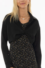 Black Twist Front Overlay