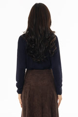 Navy Polo Thin Knit Sweater