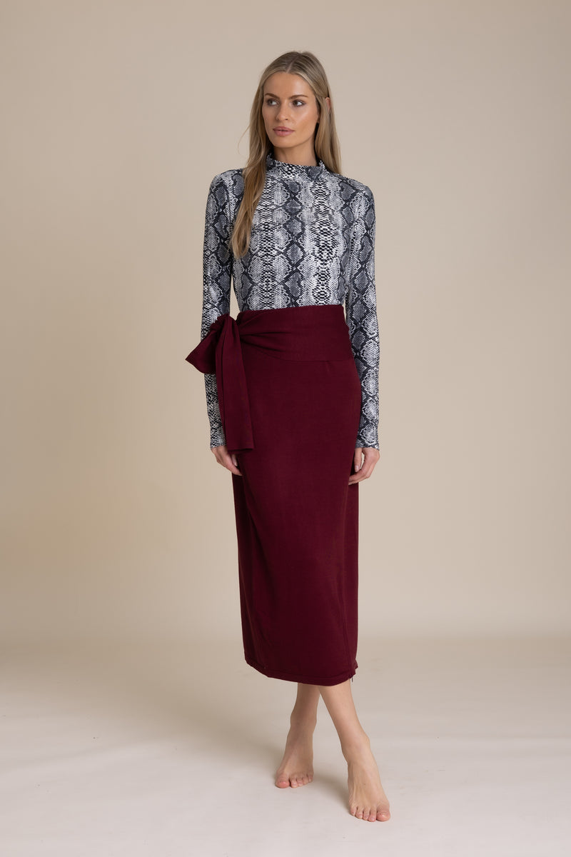 Wine Wrap Skirt