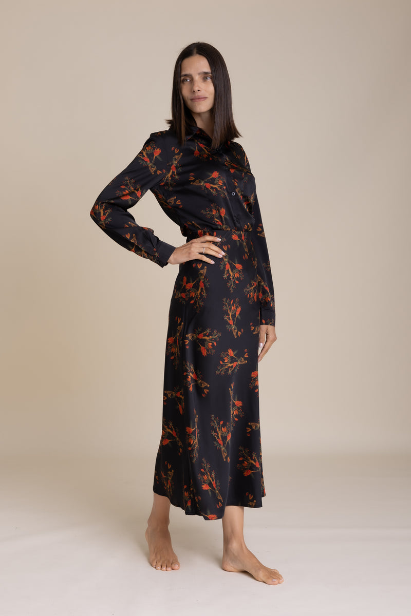 Midnight Garden Slip Skirt