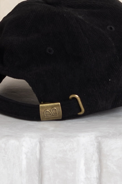 Black Corduroy Cap