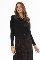 Black Cropped Vest Overlay