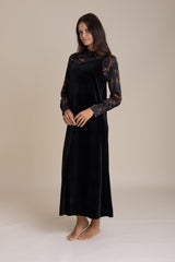Black Midnight Garden Blouse