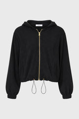 Black Soft Feel Bubble Zip Up