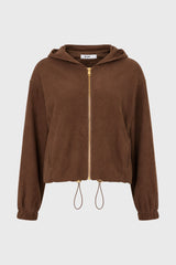 Brown Soft Feel Bubble Zip Up