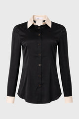 Black Two Tone Blouse