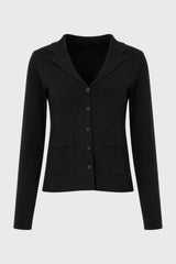Black Knit Blazer