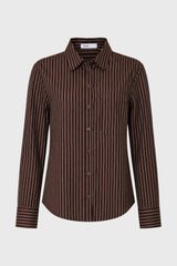 Brown Striped Shirt