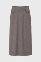 Grey Sweater Maxi Skirt