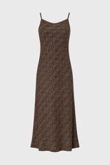 Brown Chevron Printed Slip Jumper