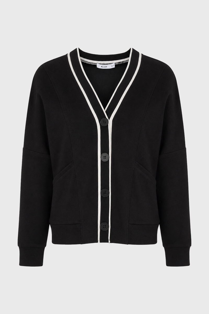 BTS VARSITY CARDIGAN 01 ブラック Fサイズ Black Varsity Cardigan – BLANK