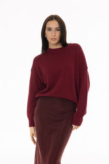 Berry Basic Knit Sweater