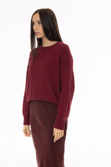 Berry Basic Knit Sweater