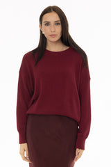 Berry Basic Knit Sweater